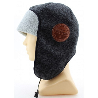 Шапка НОРДИК Трикотаж на искусст. овчине цвет ГРАФИТ р - XL