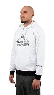 Таганай толстовка PAYER, демисезонная, футер, белый/чёрный
