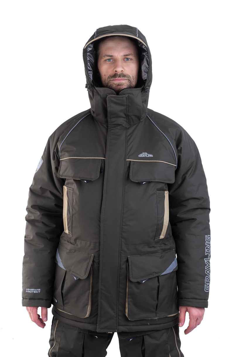 Камчатка МАГМА костюм для рыбалки GRAYLING. зимний хаки